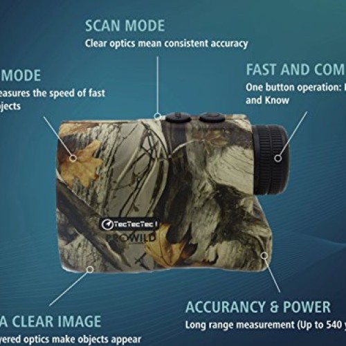 TecTecTec ProWild Hunting Rangefinder - 6x24 Laser Range Finder fo...