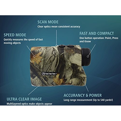 TecTecTec ProWild Hunting Rangefinder - 6x24 Laser Range Finder fo...