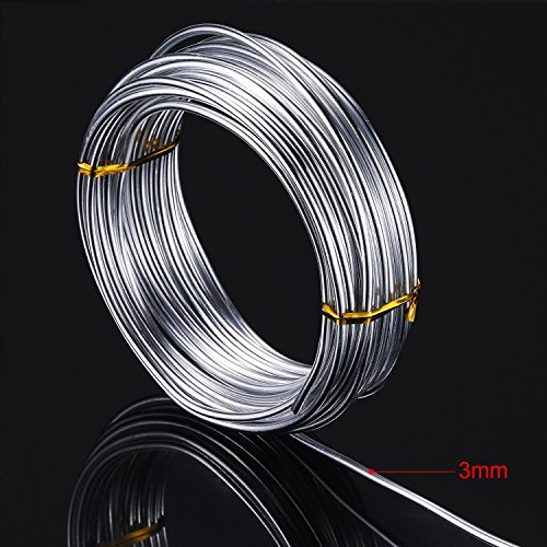 32.8 Feet Copper Aluminum Wire, Bendable Metal Craft Wire for Maki...