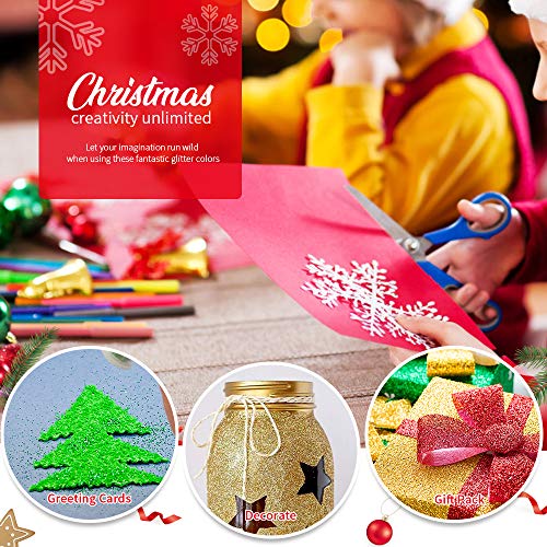 Fine Glitter Set 20g, Teenitor 24pcs Glitter Shake Jars for Art Cr...