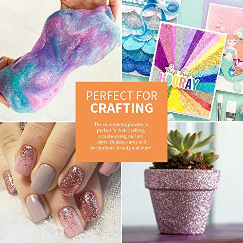 Glitter for Slime, Teenitor Extra fine Glitter Shakers in Shaker J...