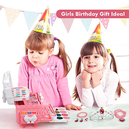 Kids Makeup Kit for Girl Toys, 60PCS Teensymic Toys for Girls Real...
