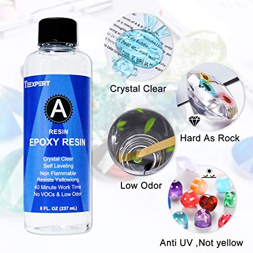 16OZ Anti UV Epoxy Resin and Hardener Kit for Jewelry DIY Art Craf...