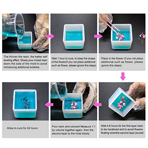 16OZ Anti UV Epoxy Resin and Hardener Kit for Jewelry DIY Art Craf...