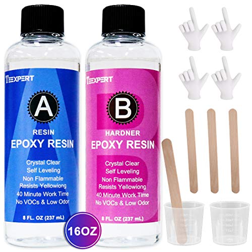 16OZ Anti UV Epoxy Resin and Hardener Kit for Jewelry DIY Art Craf...