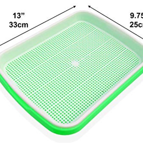 Tefson Living Seed Sprouter Trays 4-Tier Stand Comes with 4 Sheets...