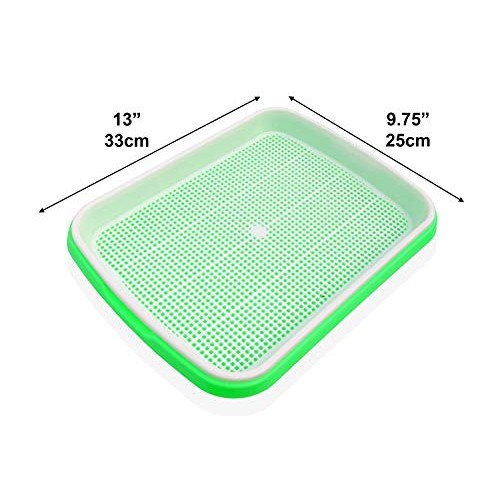 Tefson Living Seed Sprouter Trays 4-Tier Stand Comes with 4 Sheets...