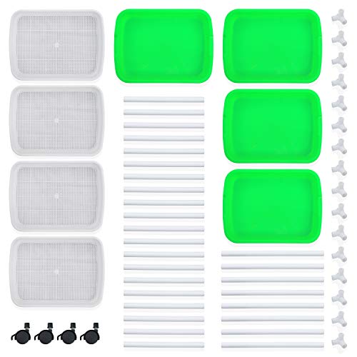 Tefson Living Seed Sprouter Trays 4-Tier Stand Comes with 4 Sheets...