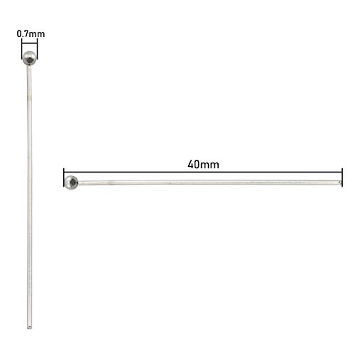 Tegg Ball Pin 100PCS Silver Tone Stainless Steel Ball Head Pins Ey...