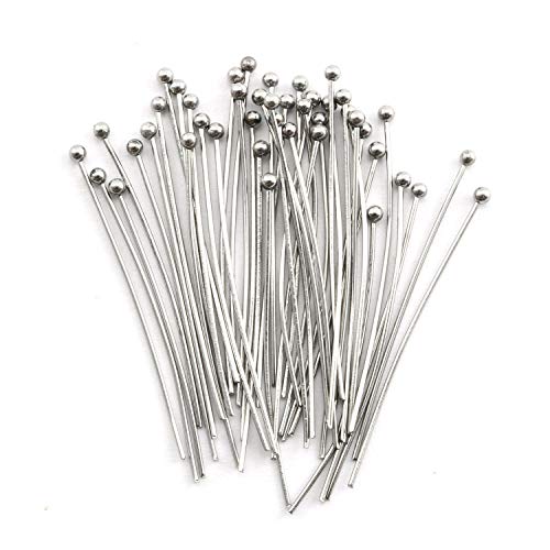 Tegg Ball Pin 100PCS Silver Tone Stainless Steel Ball Head Pins Ey...