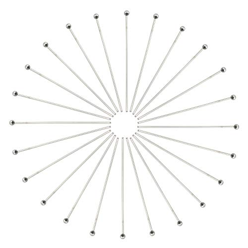 Tegg Ball Pin 100PCS Silver Tone Stainless Steel Ball Head Pins Ey...