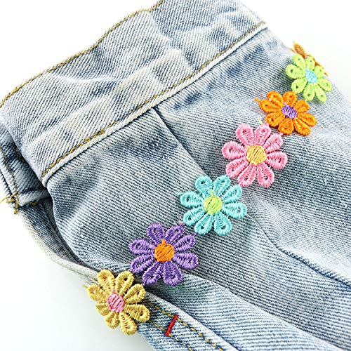 Tegg Daisy Lace 5 Yards 25mm/1inch Wide Colorful Daisy Flower Veni...