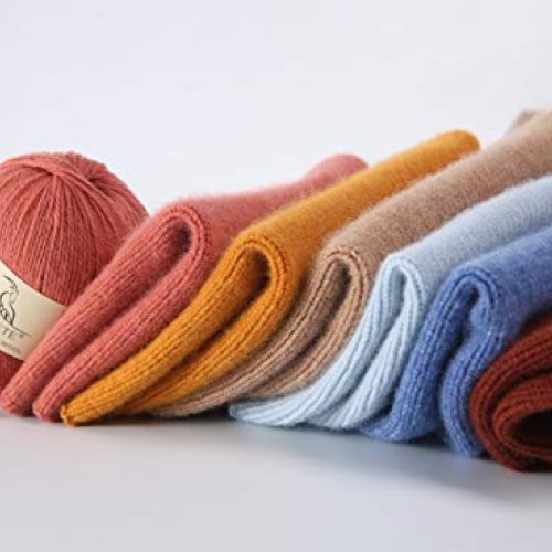 TEHETE 100% Merino Wool Yarn for Knitting 3-Ply Luxury Warm Soft L...