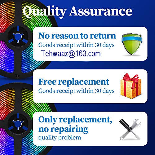 Led Strips Lights, Tehwaaz 32.8ft10 M RGB 5050 Led Rope Lights C...