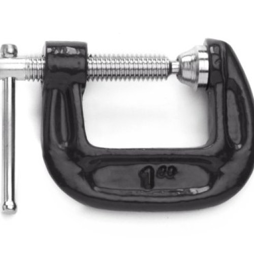 TEKTON 1-Inch Malleable Iron C-Clamp, 1-Inch Jaw Opening, 7/8-Inch...