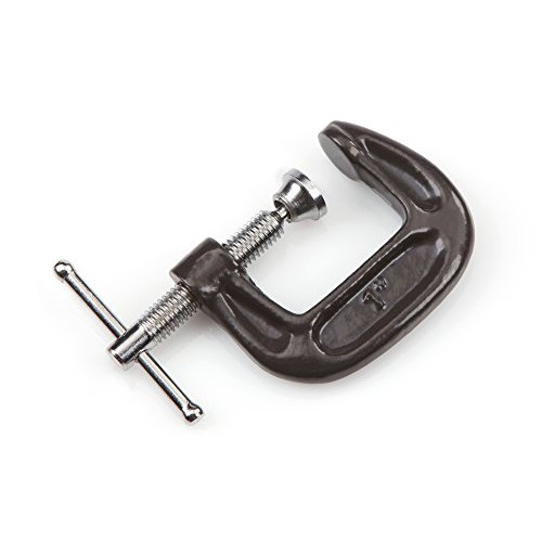 TEKTON 1-Inch Malleable Iron C-Clamp, 1-Inch Jaw Opening, 7/8-Inch...
