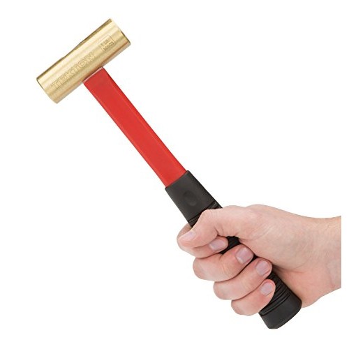 TEKTON 16 oz. Jacketed Fiberglass Brass Hammer | 30903