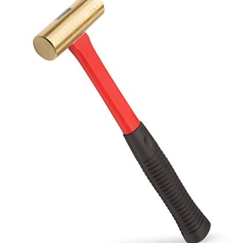 TEKTON 16 oz. Jacketed Fiberglass Brass Hammer | 30903