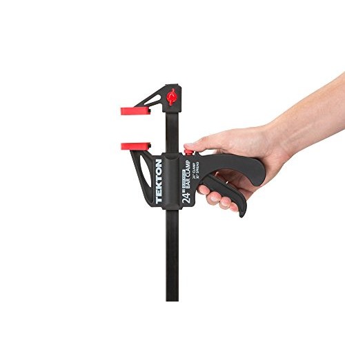 TEKTON 24-Inch x 2-1/2-Inch Ratchet Bar Clamp and 30-Inch Spreader...