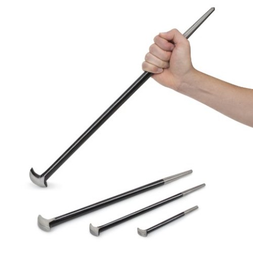 TEKTON 3346 Rolling Head Pry Bar Set, 4-Piece