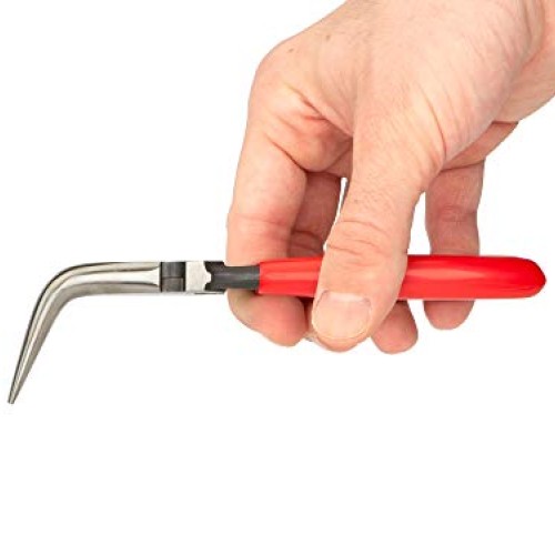 TEKTON 6 Inch 70-Degree Bent Long Nose Pliers | PGF10406