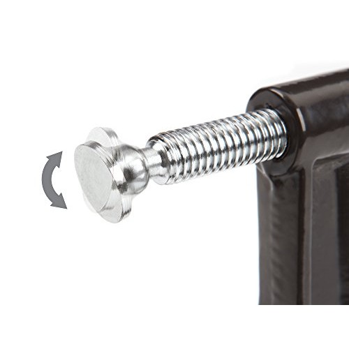TEKTON 6-Inch Malleable Iron C-Clamp, 6-Inch Jaw Opening, 2-5/8-In...