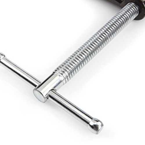 TEKTON 6-Inch Malleable Iron C-Clamp, 6-Inch Jaw Opening, 2-5/8-In...