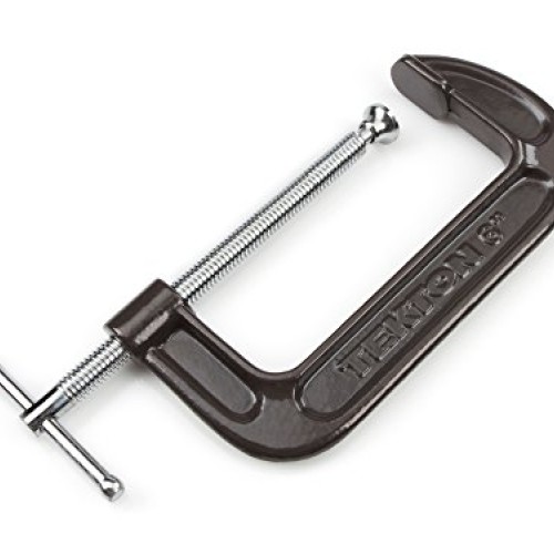 TEKTON 6-Inch Malleable Iron C-Clamp, 6-Inch Jaw Opening, 2-5/8-In...