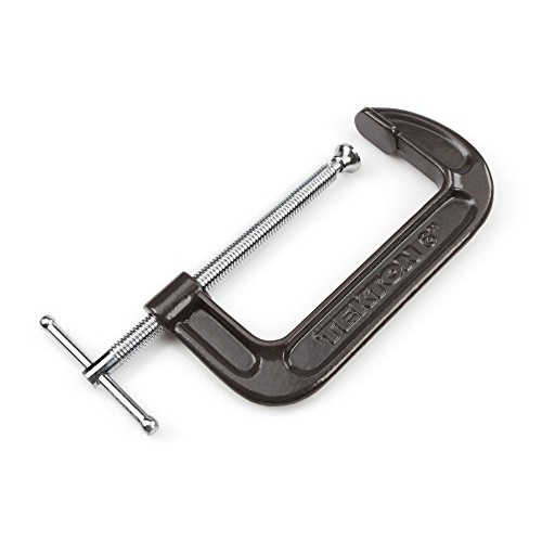 TEKTON 6-Inch Malleable Iron C-Clamp, 6-Inch Jaw Opening, 2-5/8-In...