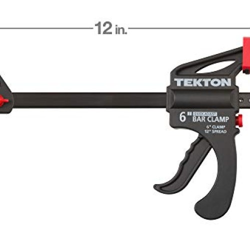 TEKTON 6-Inch x 2-1/2-Inch Ratchet Bar Clamp and 12-Inch Spreader ...