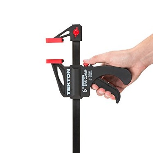 TEKTON 6-Inch x 2-1/2-Inch Ratchet Bar Clamp and 12-Inch Spreader ...