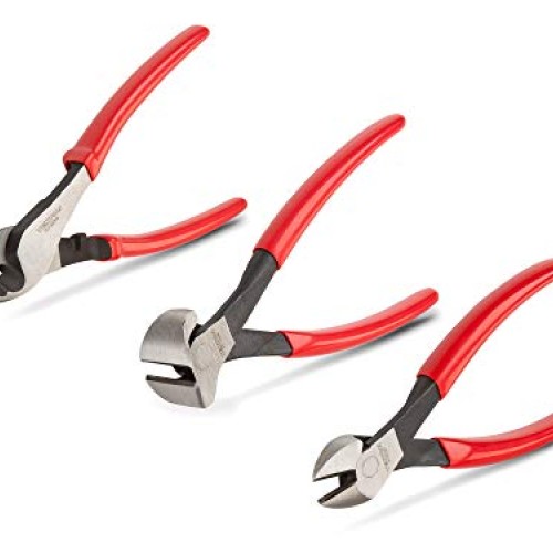 TEKTON Diagonal Cutting, End Cutting, Cable Cutting Pliers Set, 3-...