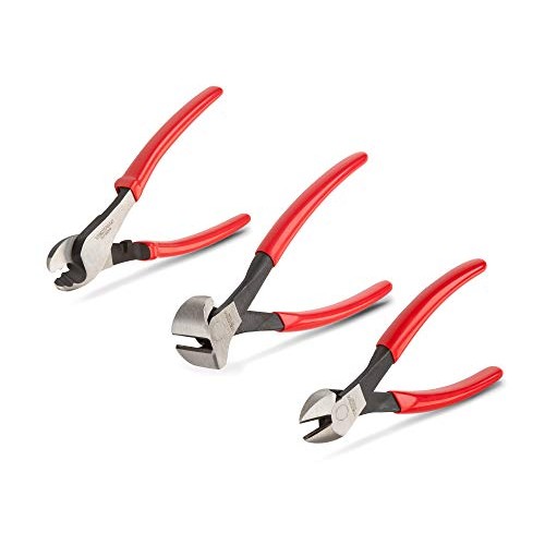 TEKTON Diagonal Cutting, End Cutting, Cable Cutting Pliers Set, 3-...