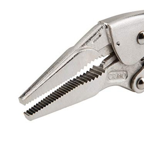 TEKTON Locking Pliers Set, 4-Piece Straight Jaw, Curved Jaw, Long...