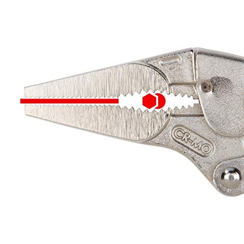 TEKTON Locking Pliers Set, 4-Piece Straight Jaw, Curved Jaw, Long...