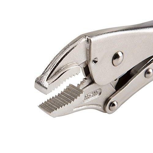 TEKTON Locking Pliers Set, 4-Piece Straight Jaw, Curved Jaw, Long...