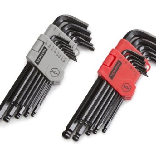 TEKTON Long Arm Ball End Hex Key Wrench Set, 26-Piece 3/64-3/8 in...