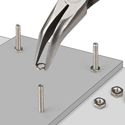 TEKTON Mini Pliers Set, 6-Piece Needle Nose, Long Nose, Flat Nose...