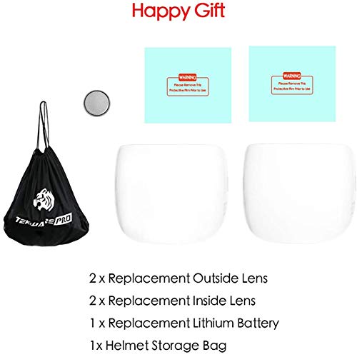 Tekware Ultra Large Viewing Screen True Color Solar Power Auto Dar...