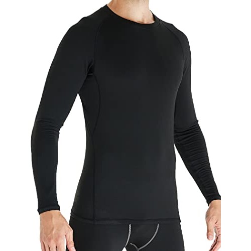 4 Pack Compression Shirts for Men Long Sleeve Athletic Cold Weathe...