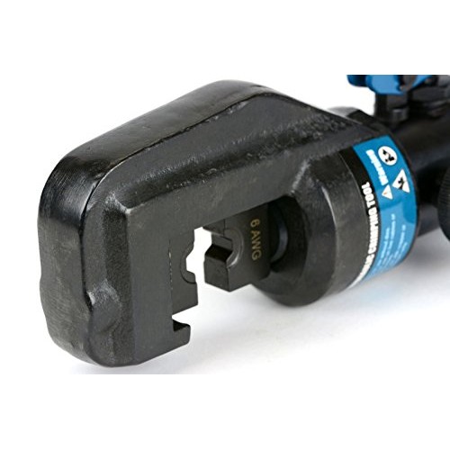 TEMCo Hydraulic Cable Lug Crimper TH0006-5 US TON 12 AWG to 00 2/...