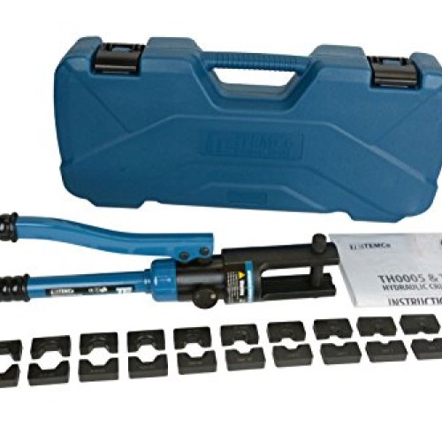 TEMCo Industrial Hydraulic Cable Lug Crimper TH0005-11 US TON 6 AW...