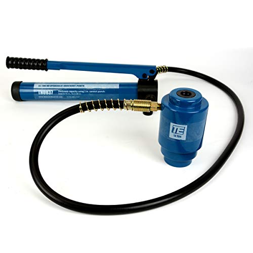 TEMCo TH0037 4 HYDRAULIC KNOCKOUT PUNCH Electrical Conduit Hole C...