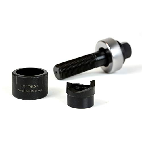 TEMCo TH0392-3/4 Conduit Hole Size Knockout Punch Unit with Manua...
