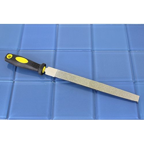 TEMO 10 Inch 25 cm Long Diamond Coated Flat File Grit 60 Coarse