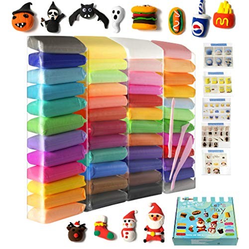 Air Dry Clay 48 Pieces 26.4 Ounce, Modeling Clay 48 Colors, Magic ...