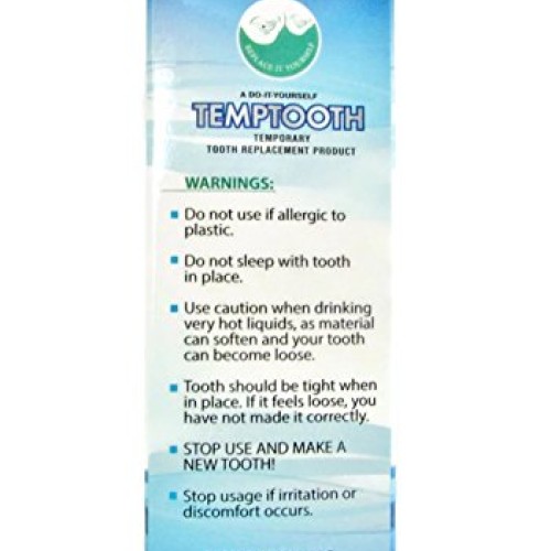Temptooth #1 Seller Trusted Patented Temporary Tooth Replacement P...