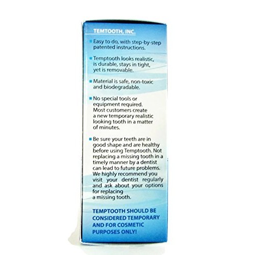 Temptooth #1 Seller Trusted Patented Temporary Tooth Replacement P...