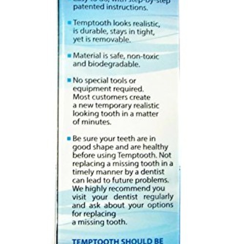 Temptooth #1 Seller Trusted Patented Temporary Tooth Replacement P...
