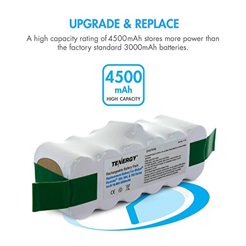 Tenergy iRobot Roomba Battery 4500mAh Replacement NiMH Battery for...